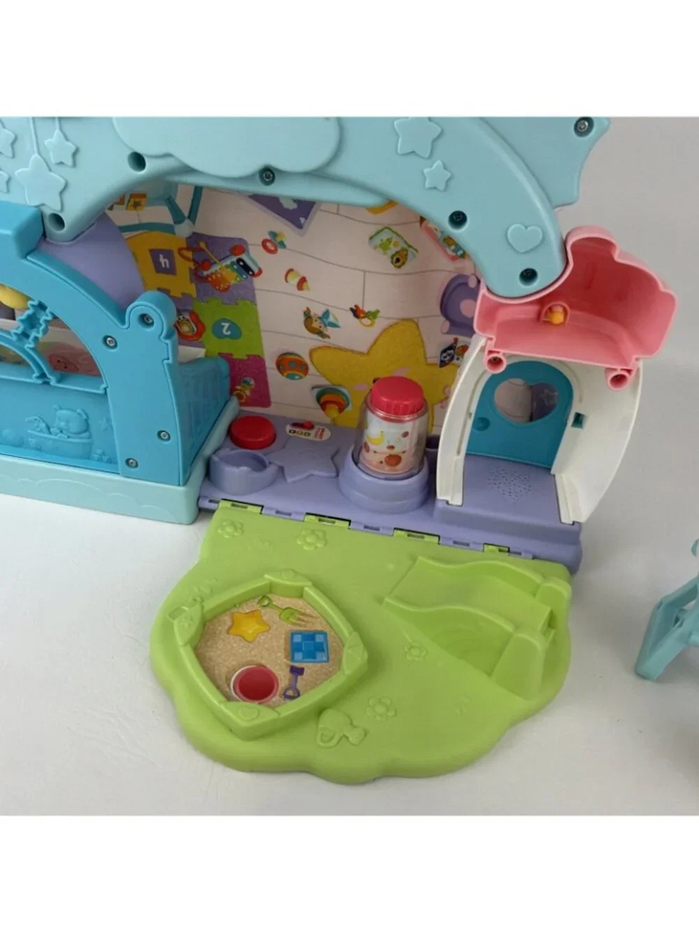 Fisher Price Little People 123 Babies Playdate Bundle w Baby High Chair Playpen